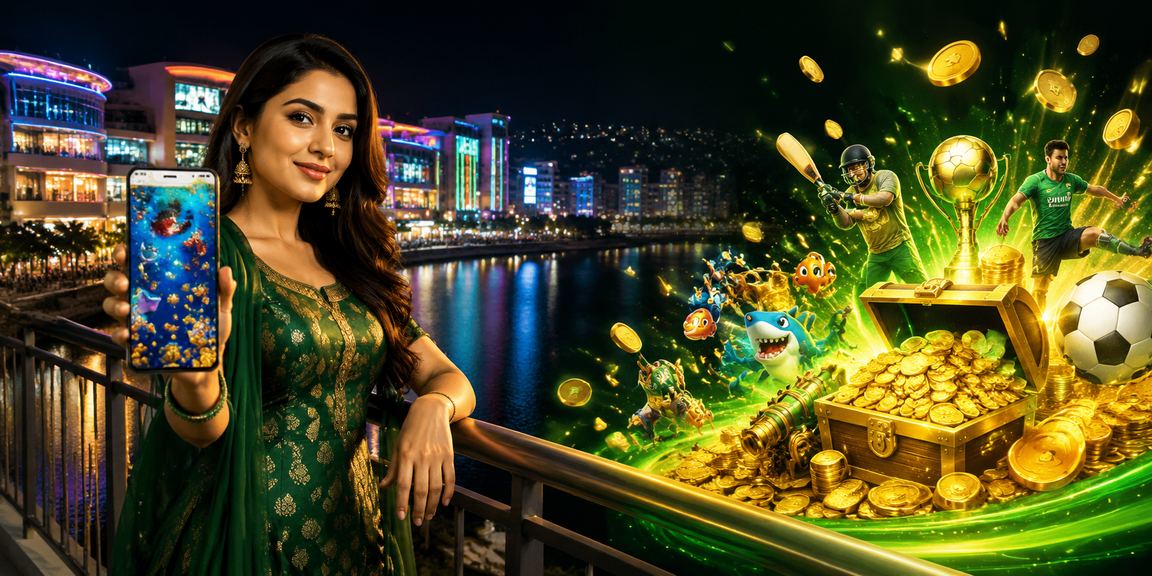 চিটাগং মৎস্য ধরা গেম আধুনিক নীয়ন ডিজাইন
